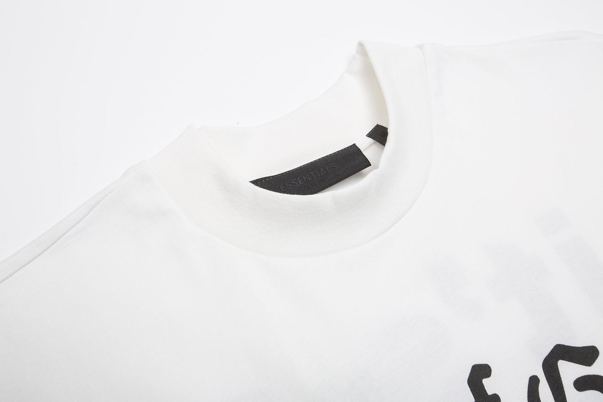 Fear of God Essentials Black College Graphic T-Shirt ¡ª neck_label