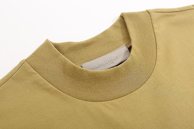 ESSENTIALS Flocked Logo Short-Sleeve T-Shirt ¡ª neck_label