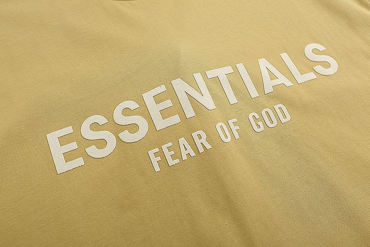 ESSENTIALS Flocked Logo Short-Sleeve T-Shirt ¡ª detail