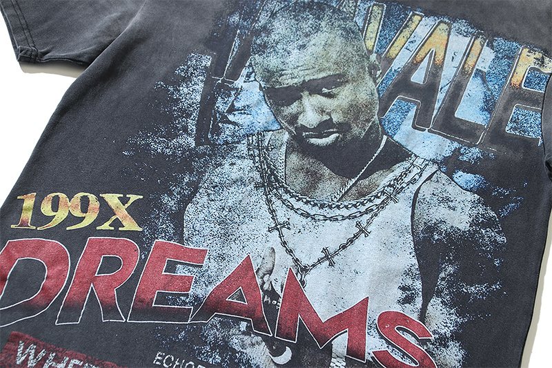 VALE USA Golden Era Washed Graphic T-Shirt ¡ª detail