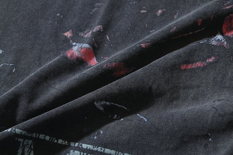 VALE USA Let Me Rest Washed Graphic T-Shirt ¡ª fabric_closeup