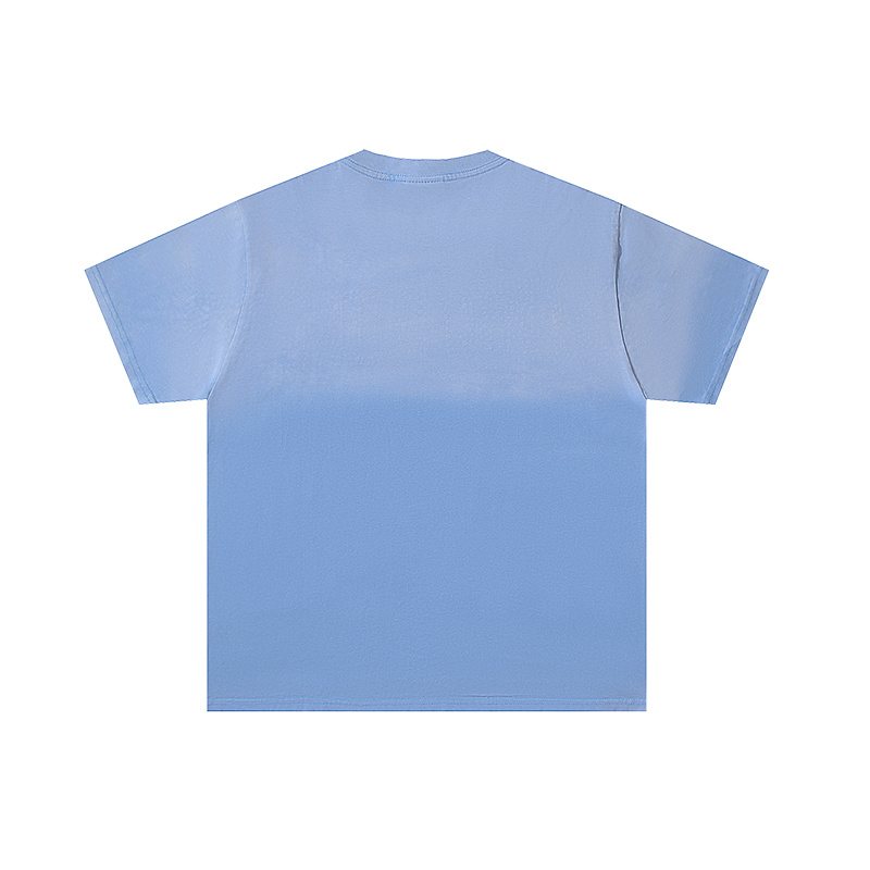 VALE USA Washed Light Blue Rhinestone Graphic T-Shirt ¡ª back