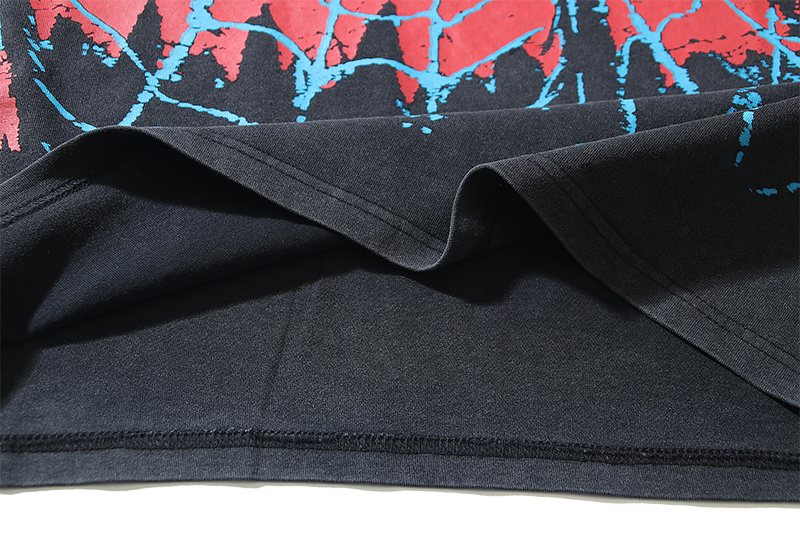 VALE USA Spider Festival Graphic Washed Black T-Shirt ¡ª detail