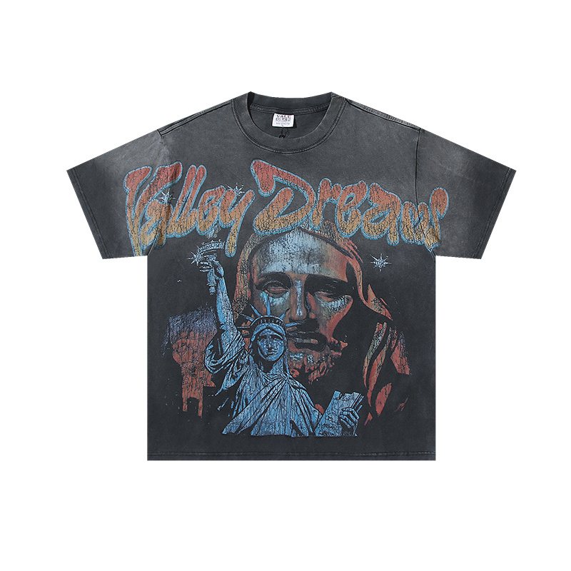 VALE USA Washed Black Graphic T-Shirt ¡ª hero