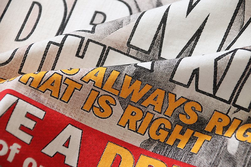 VALE USA Peace Graphic Cream T-Shirt ¡ª detail