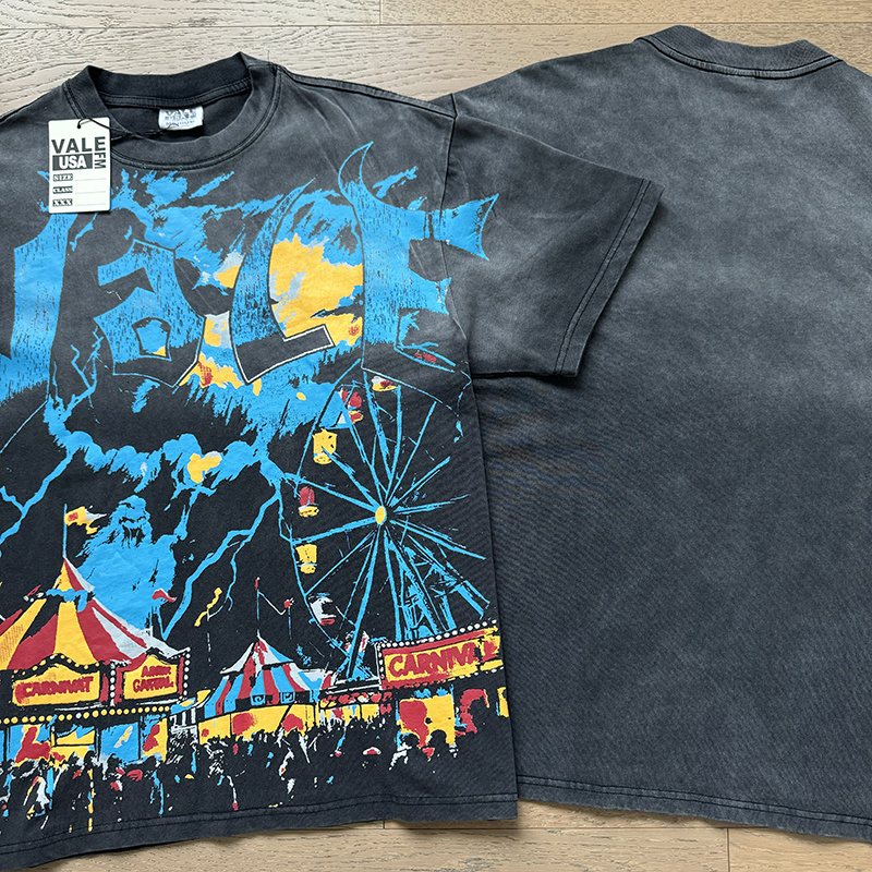 VALE USA Carnival Graphic T-Shirt - Charcoal Gray ¡ª comparison