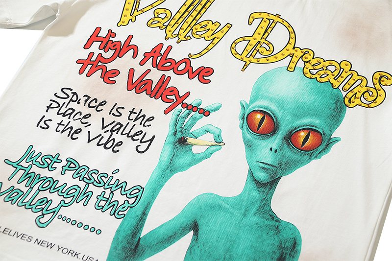 VALE USA Rhinestone Washed Graphic T-Shirt ¡ª detail