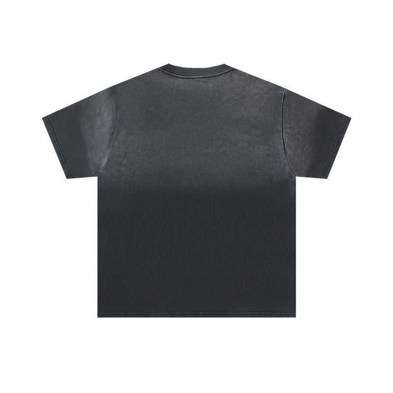 VALE USA Washed Black Boxing Graphic T-Shirt ¡ª back