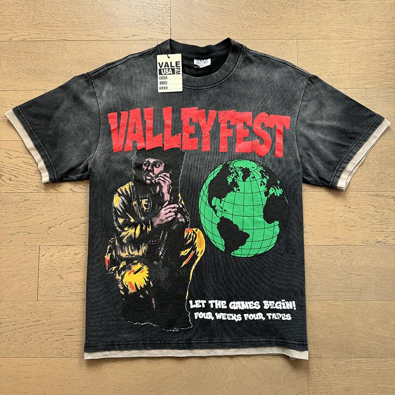 VALE USA Fest Graphic Washed Black T-Shirt ¡ª hero
