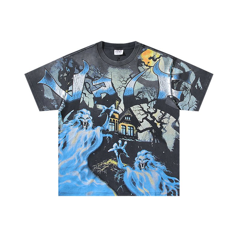 VALE USA Washed Black Graphic T-Shirt ¡ª hero