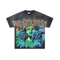 VALE USA Washed Black Rhinestone Graphic T-Shirt ¡ª hero