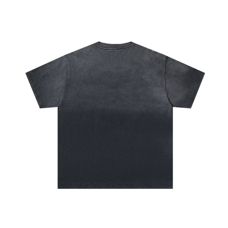 VALE USA Washed Black Panther Graphic T-Shirt ¡ª back