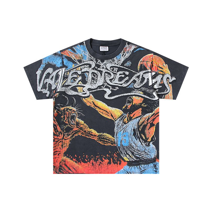 VALE USA Washed Black Graphic T-Shirt ¡ª hero