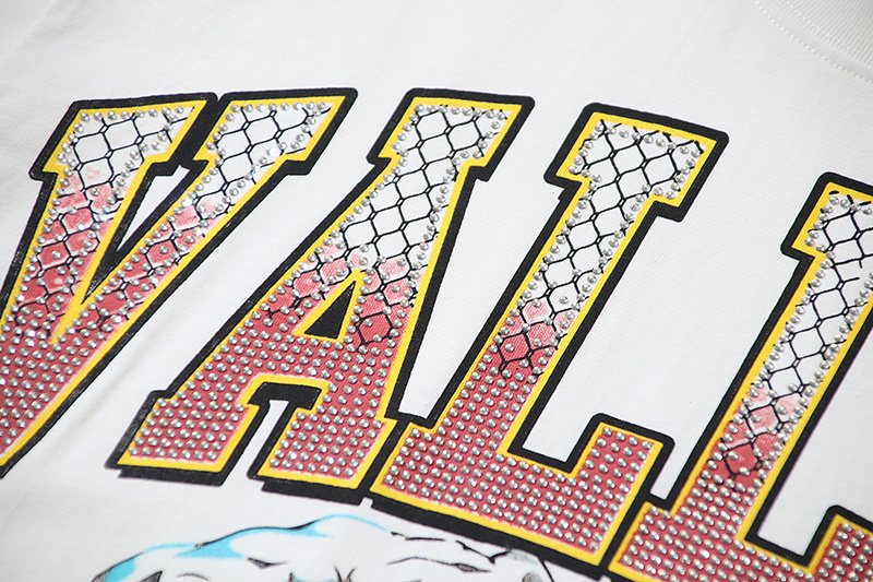 VALE USA Athletic Rhinestone Graphic T-Shirt ¡ª detail
