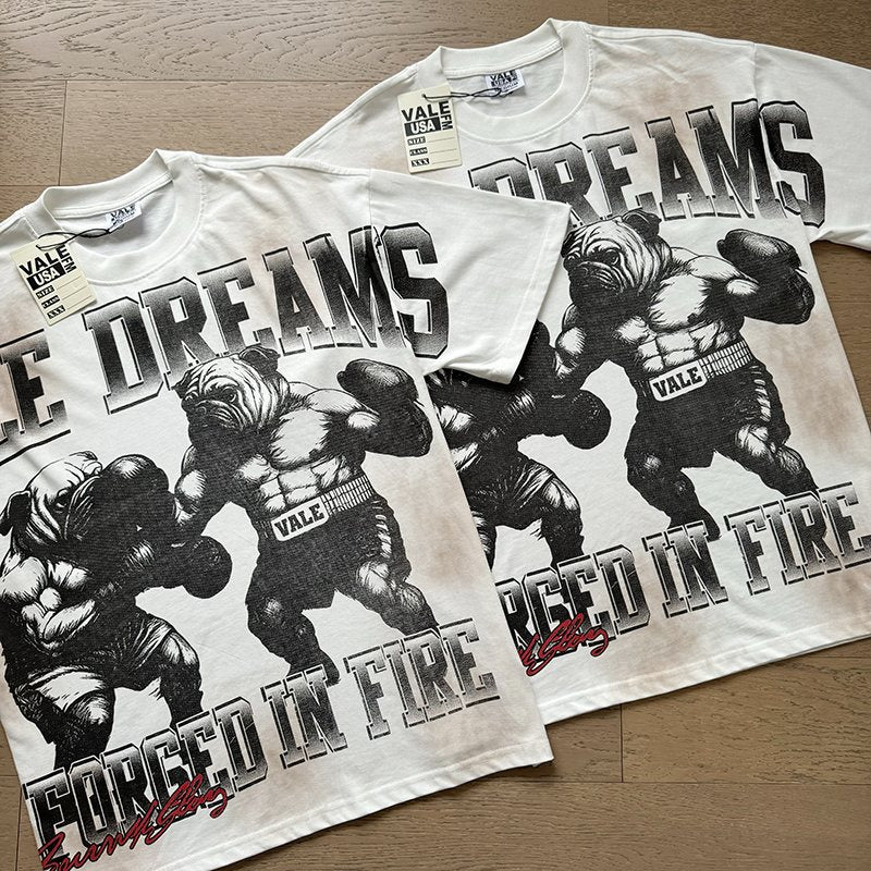 VALE USA Forged in Fire Boxing Graphic T-Shirt ¡ª context