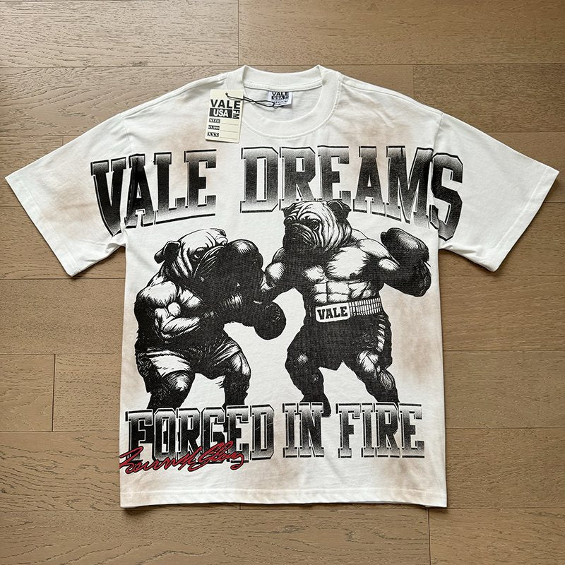 VALE USA Forged in Fire Boxing Graphic T-Shirt ¡ª front