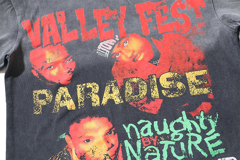 VALE USA Paradise Nature Washed Graphic T-Shirt ¡ª detail