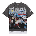 Rough Play Dark Gray Skull City Graphic T-Shirt ¡ª hero