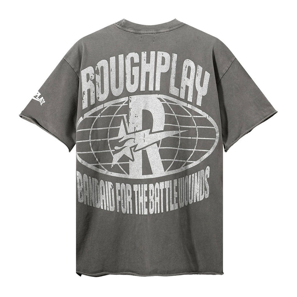 Rough Play Skeleton Rapper Graphic Short-Sleeve T-Shirt ¡ª back