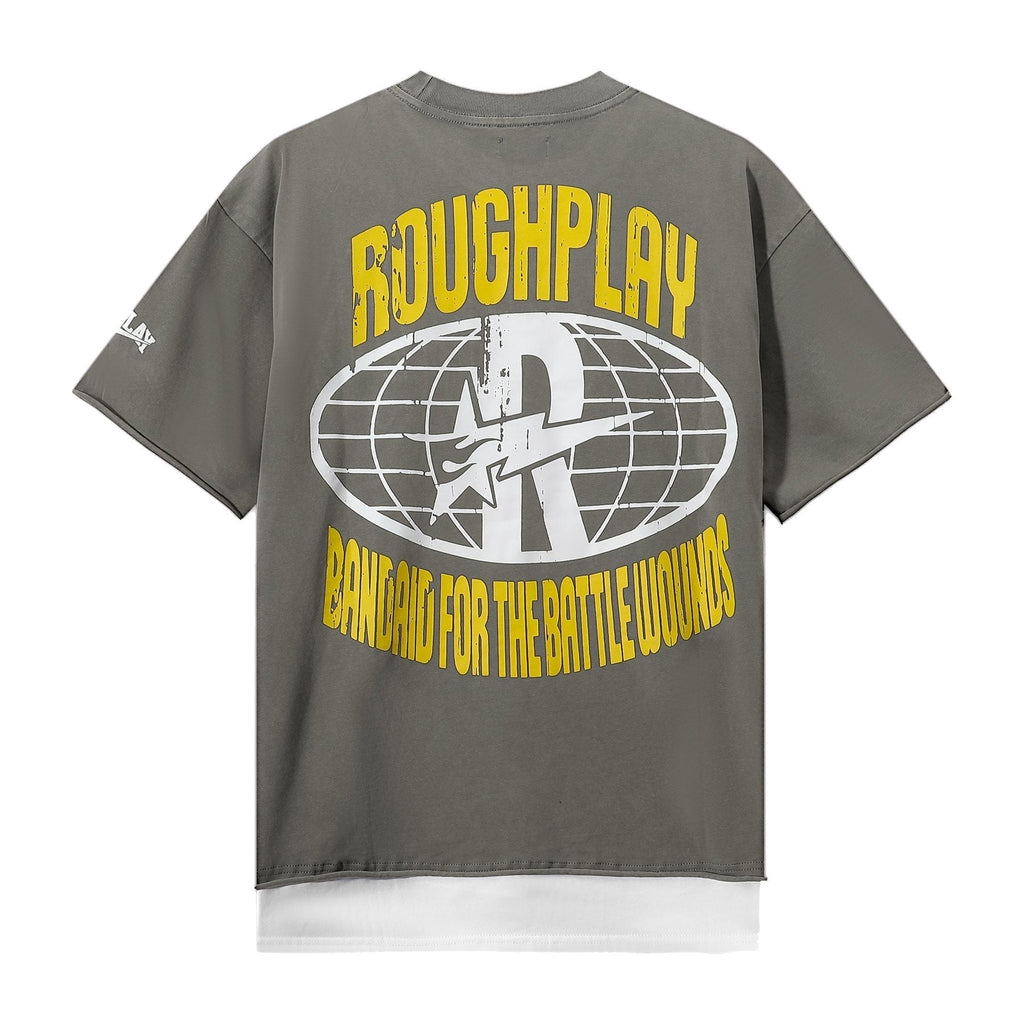 Rough Play Rock Skull Rhinestone Graphic Short-Sleeve T-Shirt ¡ª back