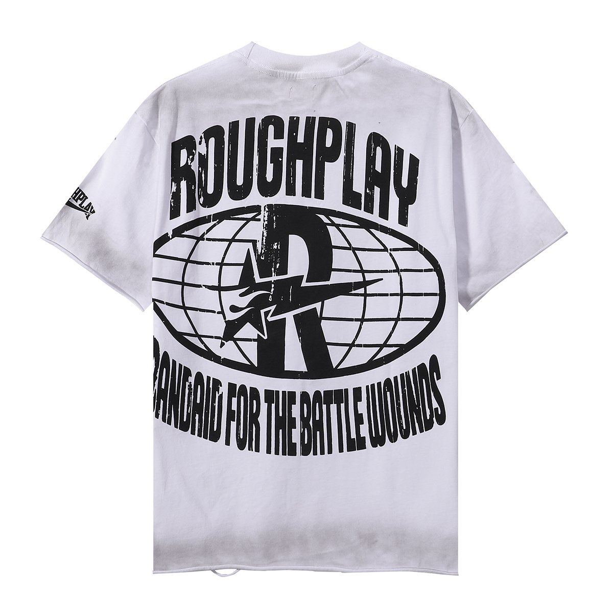 Rough Play Heart Skull Distressed Graphic T-Shirt ¡ª back