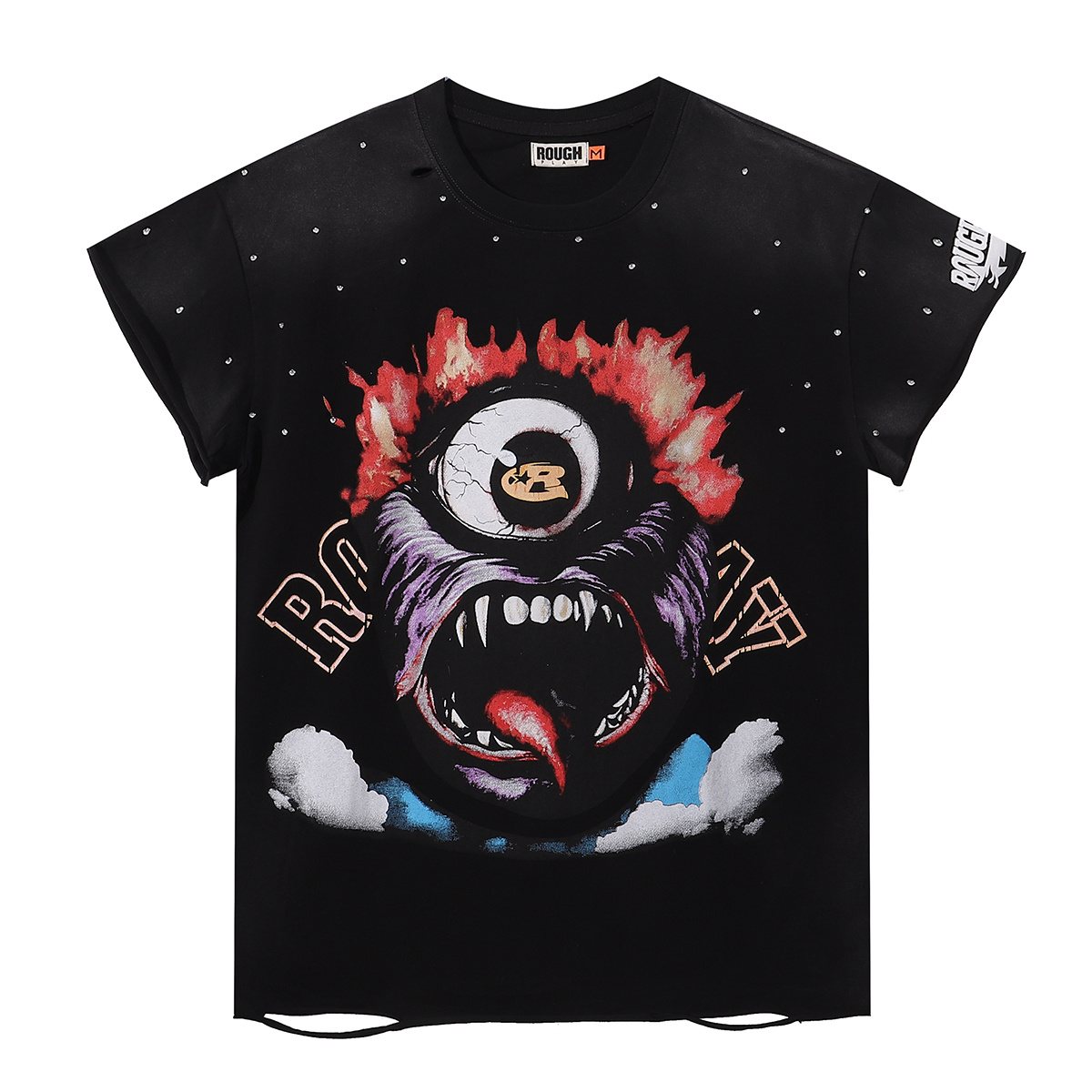 Rough Play Monster Graphic Washed T-Shirt ¡ª hero