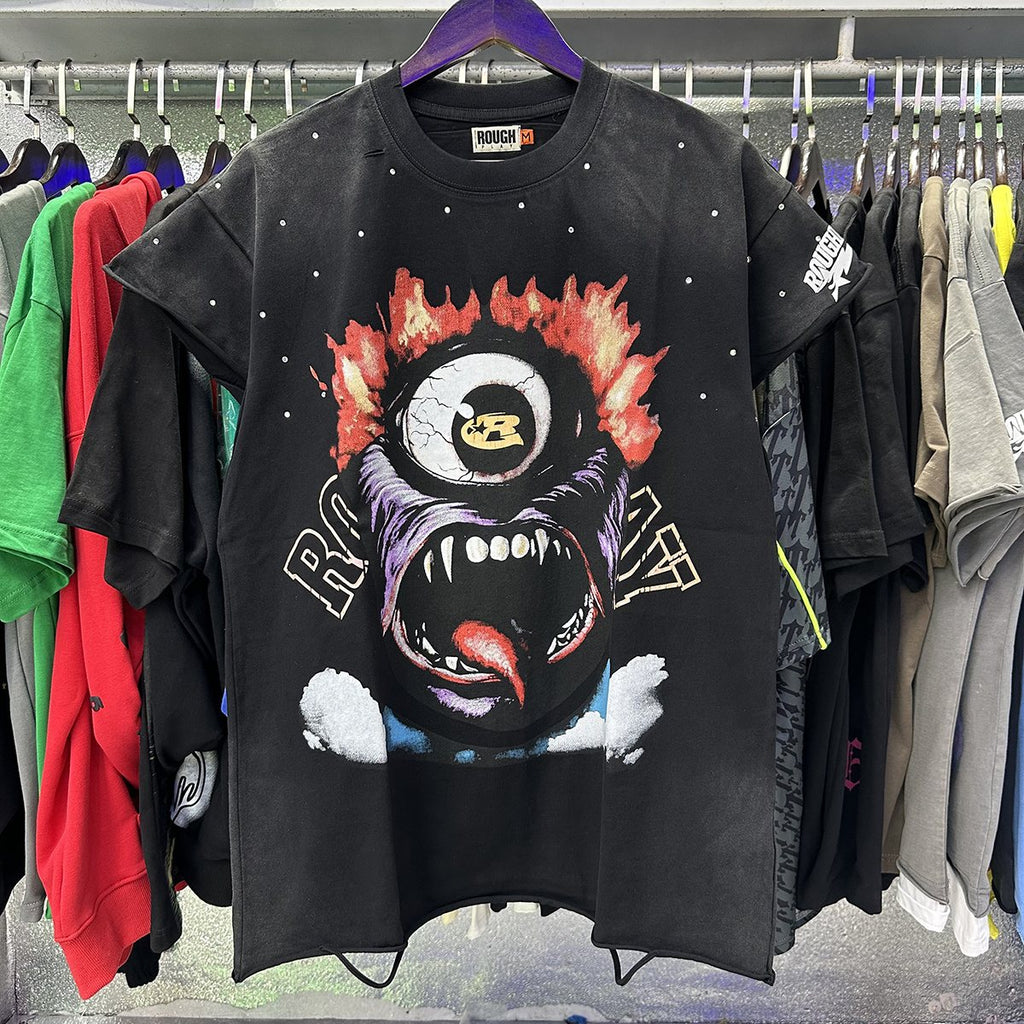 Rough Play Monster Graphic Washed T-Shirt ¡ª context