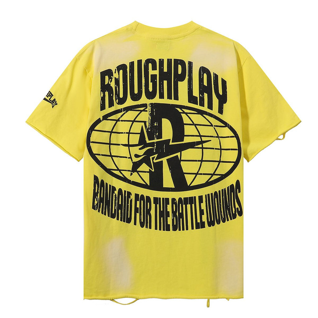 Rough Play Skate Skeleton Yellow Graphic T-Shirt ¡ª back