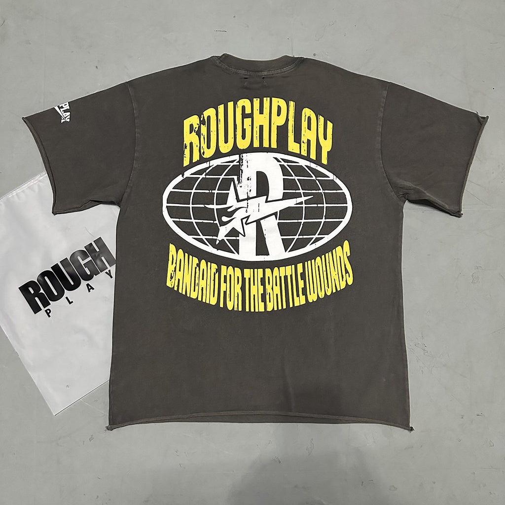 Rough Play Yellow Globe Graphic T-Shirt ¡ª context