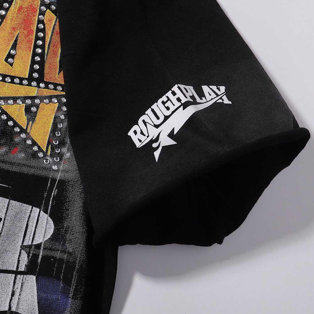 Rough Play Skeleton Baseball Graphic T-Shirt ¡ª detail