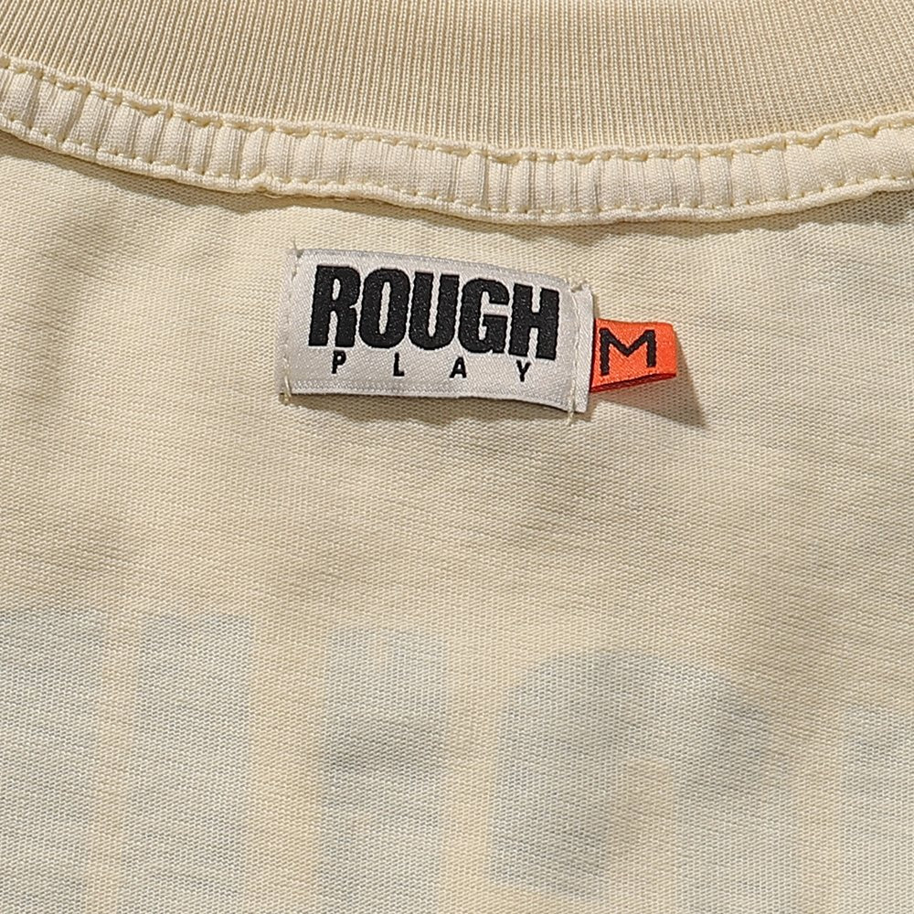 Rough Play Jesus Graphic Distressed Washed T-Shirt ¡ª neck_label