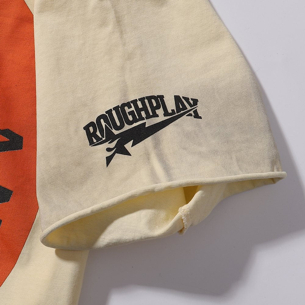 Rough Play Jesus Graphic Distressed Washed T-Shirt ¡ª detail