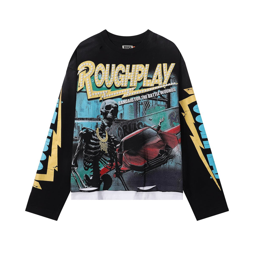 Rough Play Flyers Graphic Long-Sleeve T-Shirt ¡ª hero