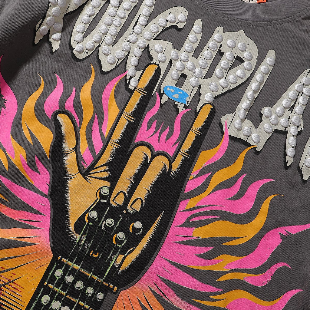 Rough Play Rock Graphic Long-Sleeve T-Shirt ¡ª detail