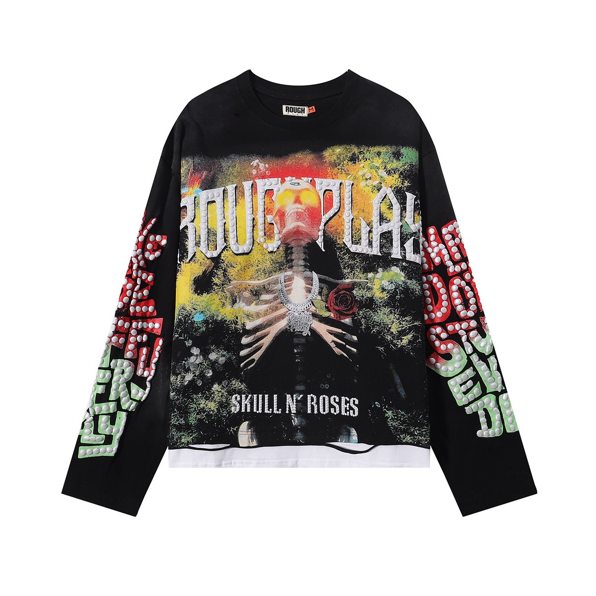 Rough Play Skull & Roses Long-Sleeve T-Shirt ¡ª hero