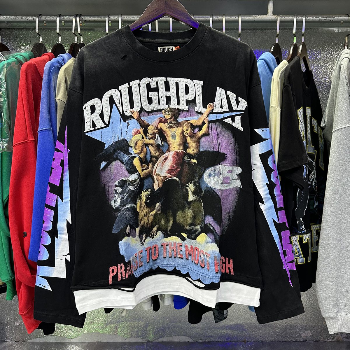 Rough Play Praise to Most High Graphic Long-Sleeve T-Shirt ¡ª context