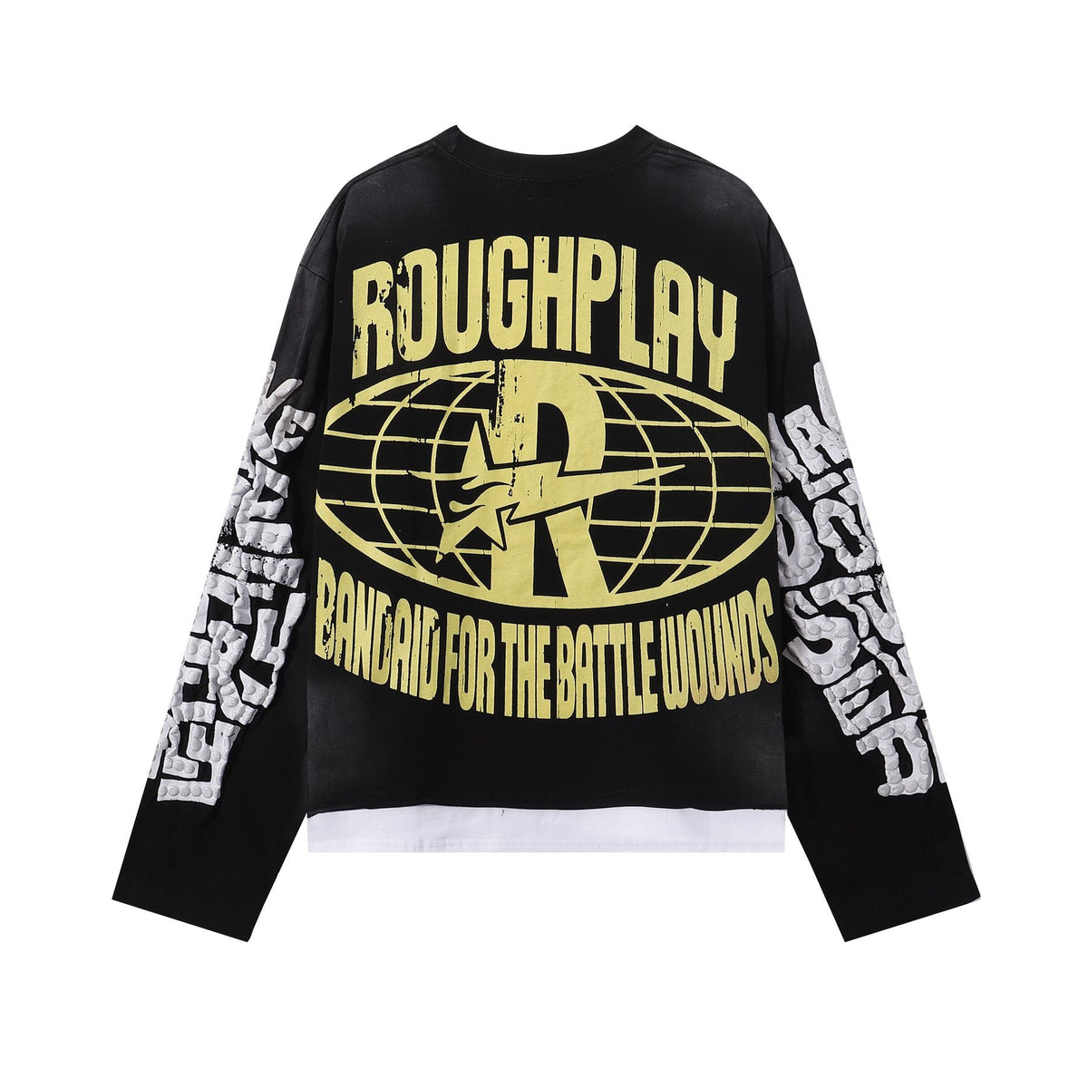 Rough Play Slime Skull Graphic Long-Sleeve T-Shirt ¡ª back