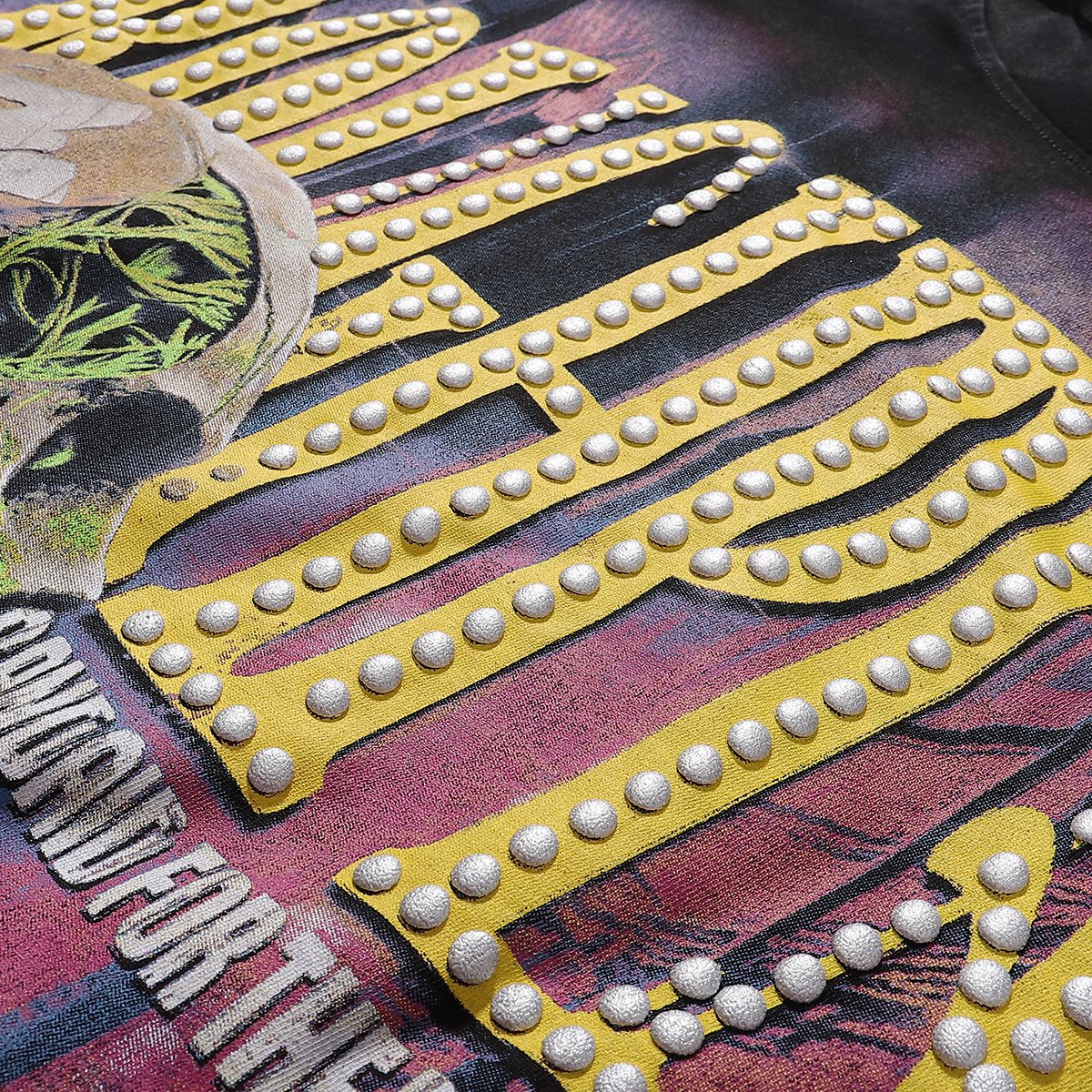 Rough Play Slime Skull Graphic Long-Sleeve T-Shirt ¡ª detail