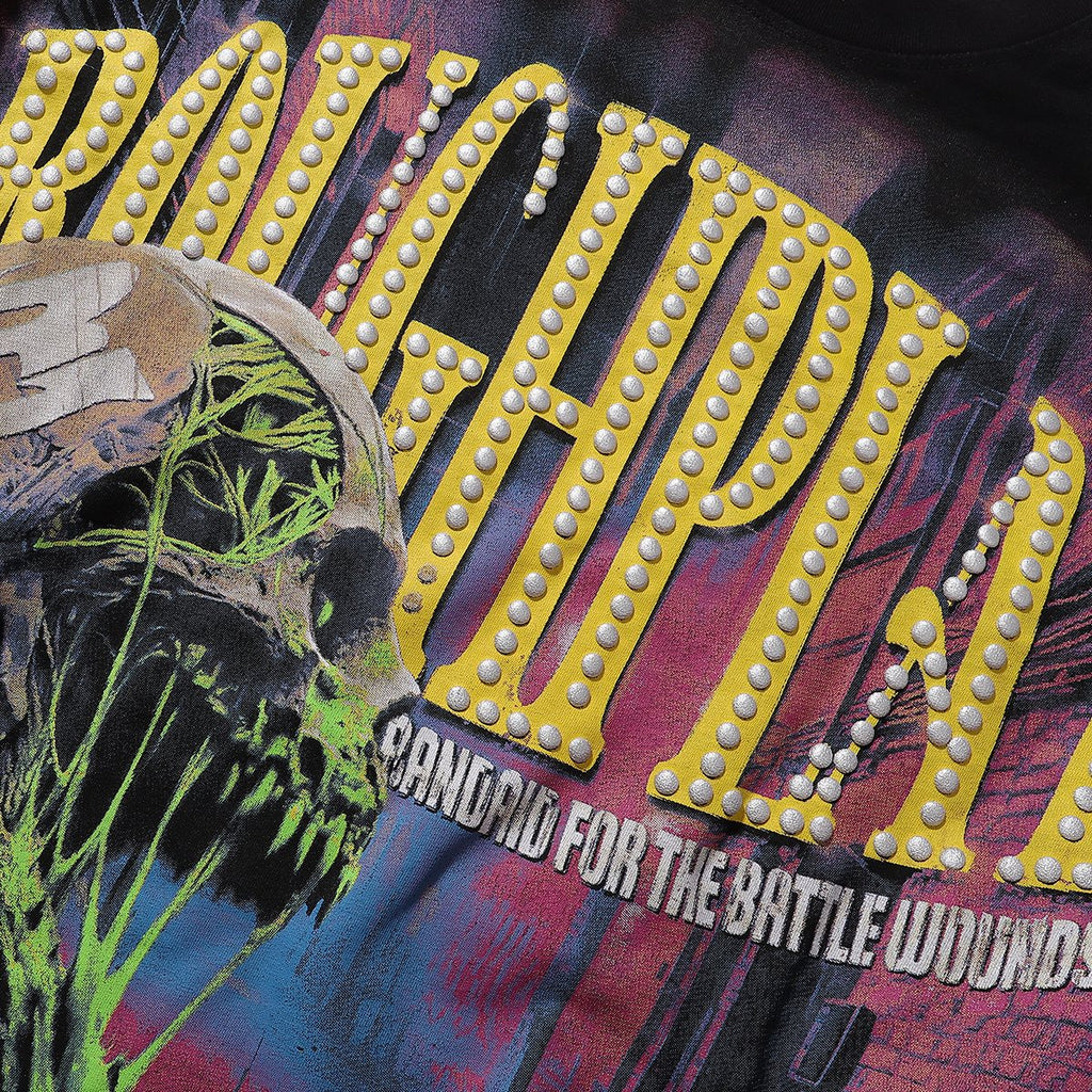 Rough Play Slime Skull Graphic Long-Sleeve T-Shirt ¡ª detail