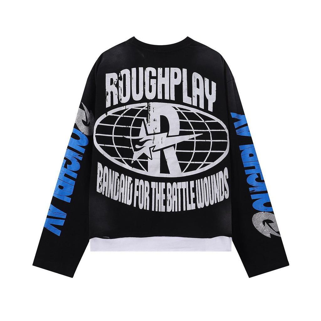 Rough Play Skull Shock Long-Sleeve T-Shirt ¡ª back