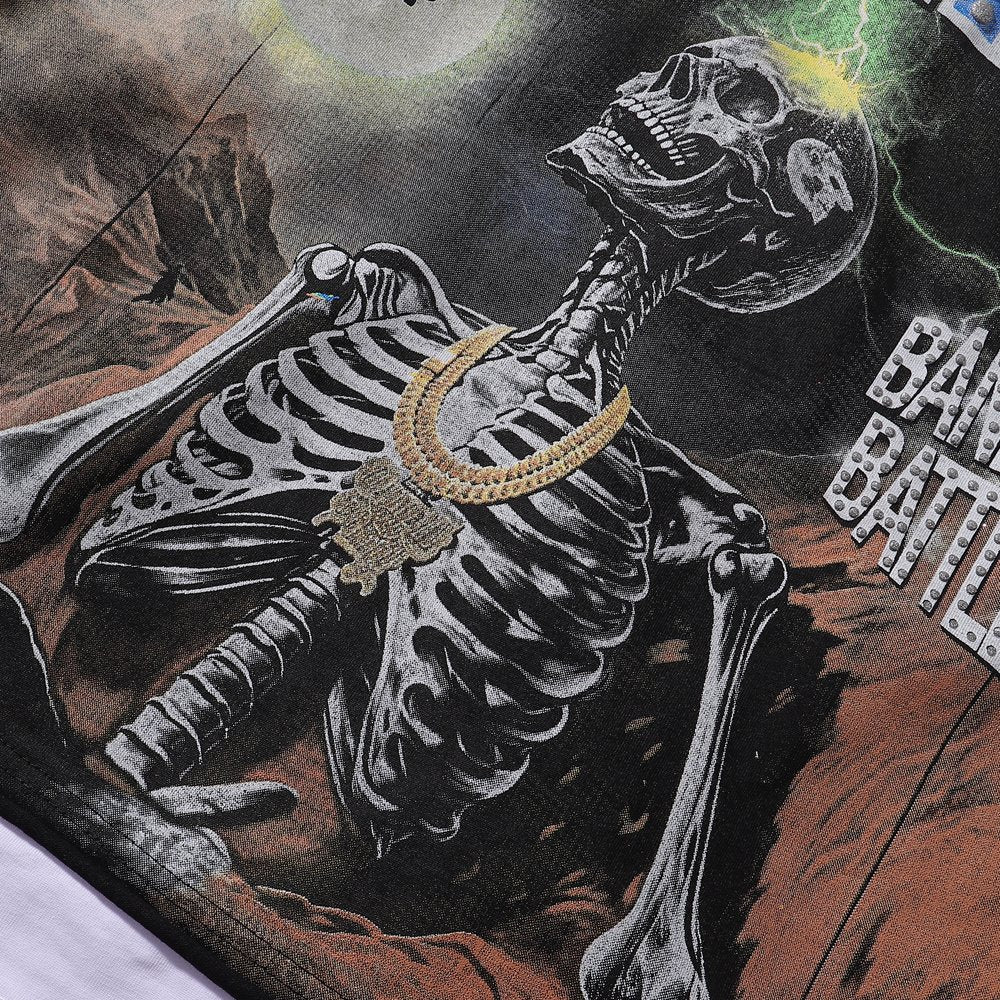 Rough Play Skull Shock Long-Sleeve T-Shirt ¡ª detail