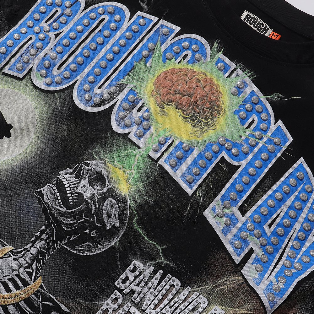 Rough Play Skull Shock Long-Sleeve T-Shirt ¡ª detail