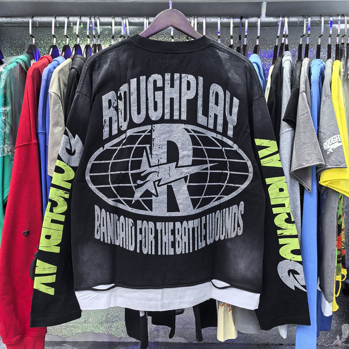 Rough Play Power Skull Long-Sleeve T-Shirt ¡ª context