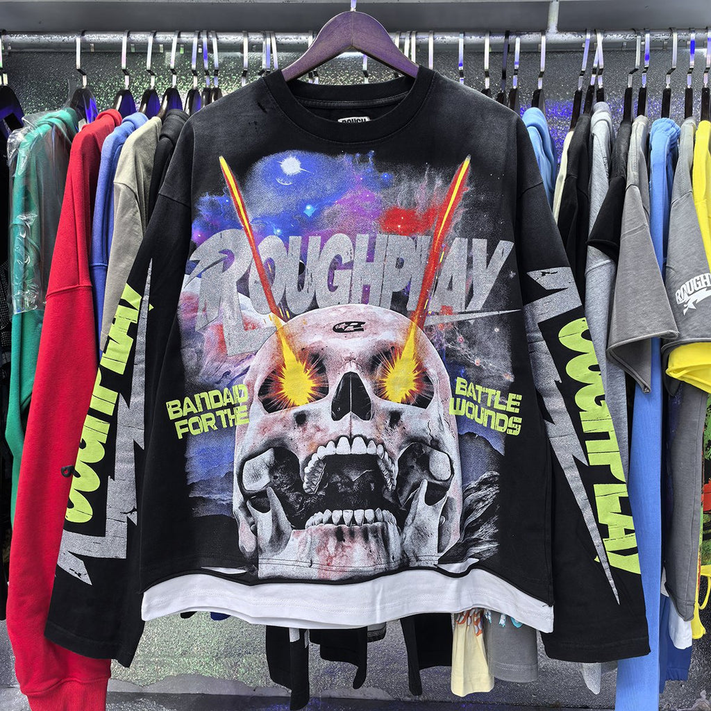 Rough Play Power Skull Long-Sleeve T-Shirt ¡ª context