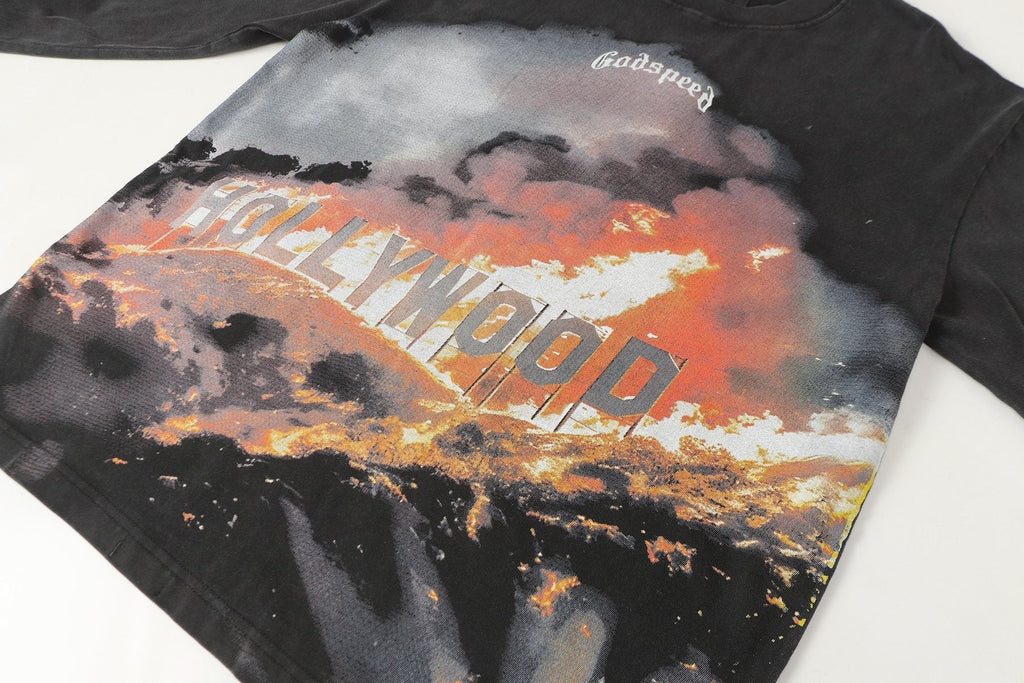 Godspeed Hollywood Graphic Long-Sleeve T-Shirt ¡ª detail