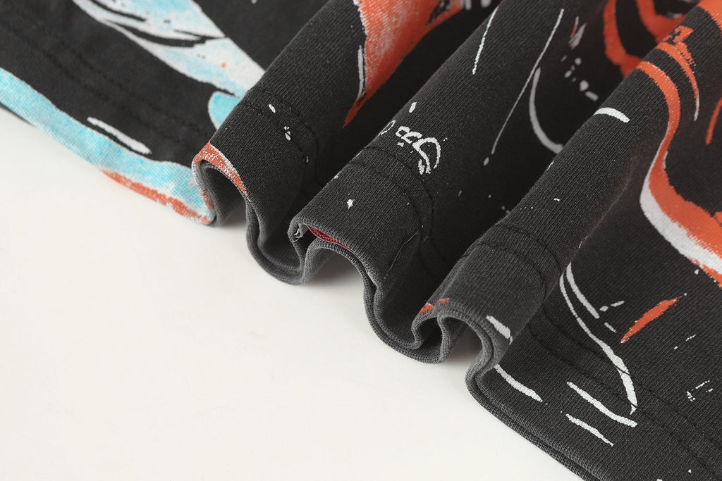 Godspeed Washed Black Rock Graphic Long-Sleeve T-Shirt ¡ª detail