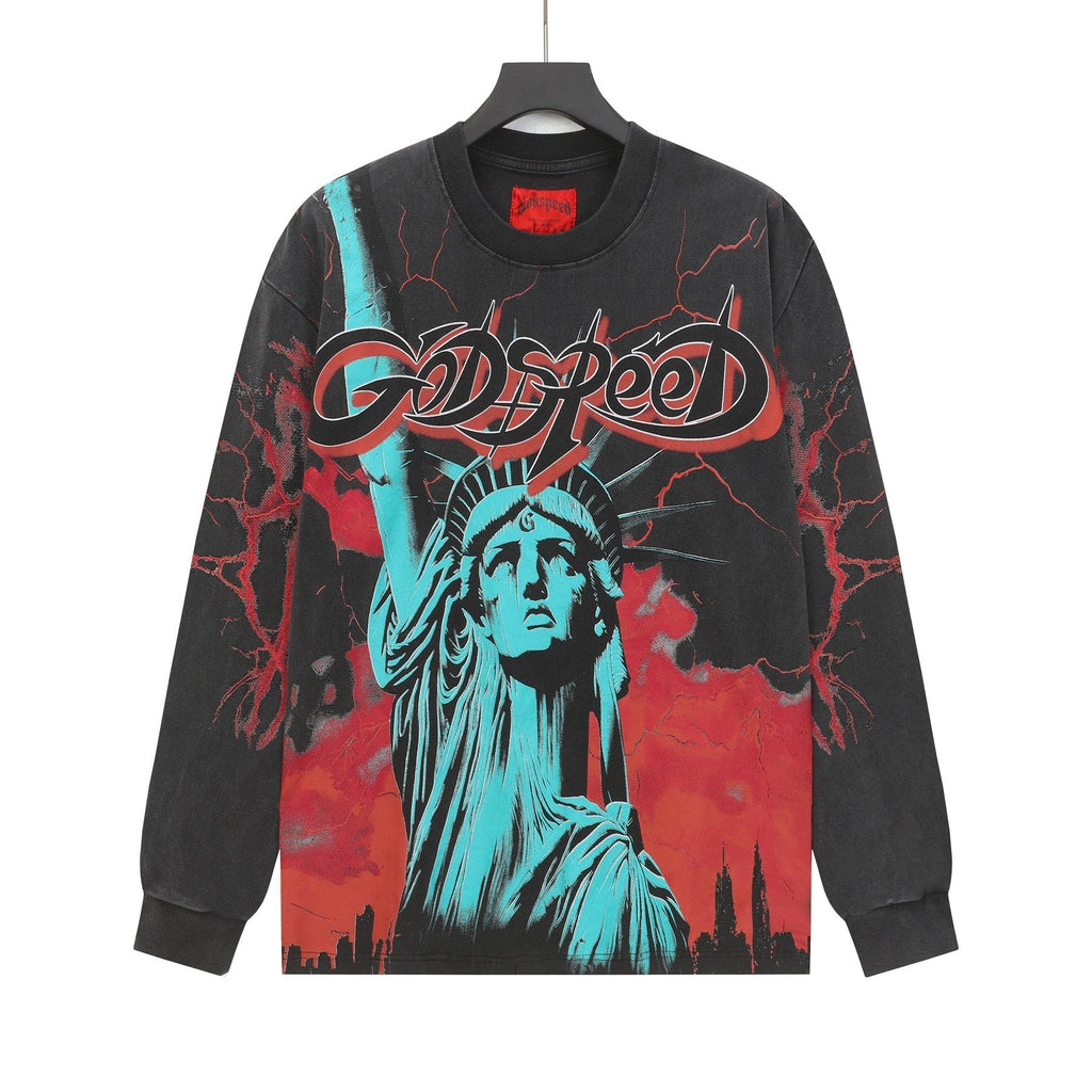 Godspeed Lightning Graphic Long-Sleeve T-Shirt ¡ª front