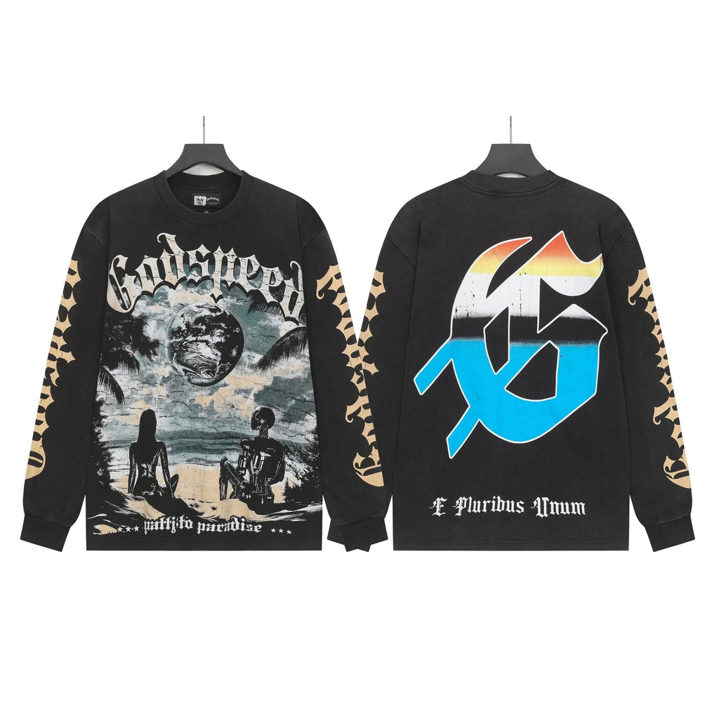 Godspeed Pacific Paradise Graphic Long-Sleeve T-Shirt ¡ª hero
