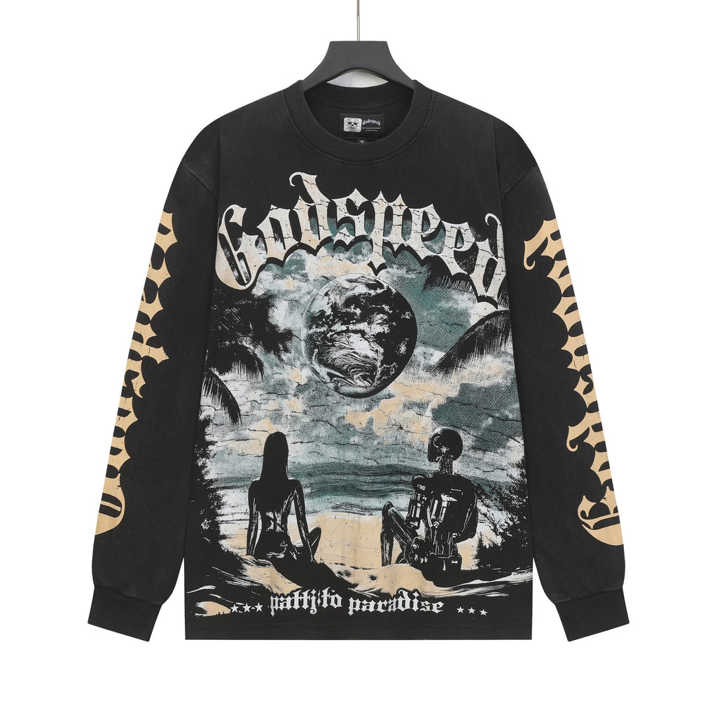 Godspeed Pacific Paradise Graphic Long-Sleeve T-Shirt ¡ª front