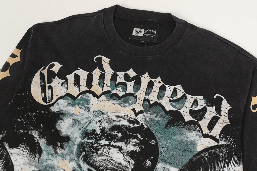 Godspeed Pacific Paradise Graphic Long-Sleeve T-Shirt ¡ª detail